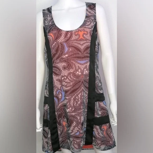 Kardashian Kollection Lace Print Dress Tunic